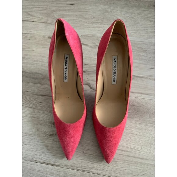 Manolo Blahnik BB 105mm Point Toe Suede Heel - Picture 3 of 6